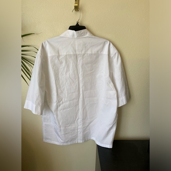 Jil Sander + Men’s Organic Natural Line Cotton Button Down Shirt Short Sleeve 50 - Picture 4 of 9